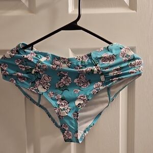 Floral High-Waisted Bikini Bottoms